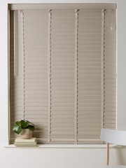 Hampton Stone Natural 50mm Slat Venetian Blinds - Image 2 of 5