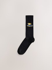 Black Jacquard Japan Cars Pattern Socks 5 Pack - Image 5 of 8