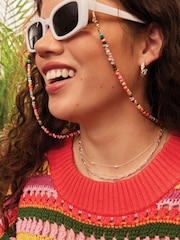 Accessorize White Soft Rectangle Sunglasses - Image 3 of 4
