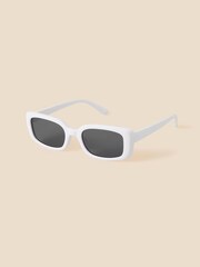 Accessorize White Soft Rectangle Sunglasses - Image 4 of 4