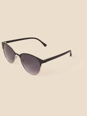 Accessorize Black Metal Detail Sunglasses - Image 2 of 2