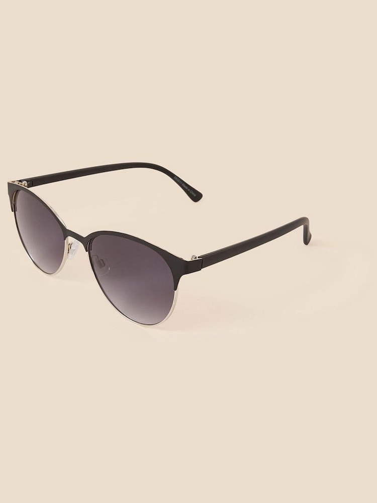 Accessorize Black Metal Detail Sunglasses - Image 2 of 2