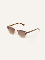 Accessorize Brown Classic Square Tortoiseshell Sunglasses - Image 1 of 2