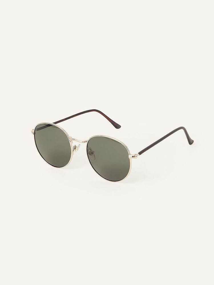 Gafas de sol redondas con montura metálica de Accessorize - Imagen 2 de 3