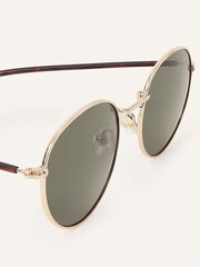 Gafas de sol redondas con montura metálica de Accessorize - Imagen 3 de 3