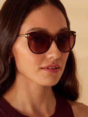 Gafas de sol clásicas con patillas de metal de Accessorize - Imagen 2 de 2