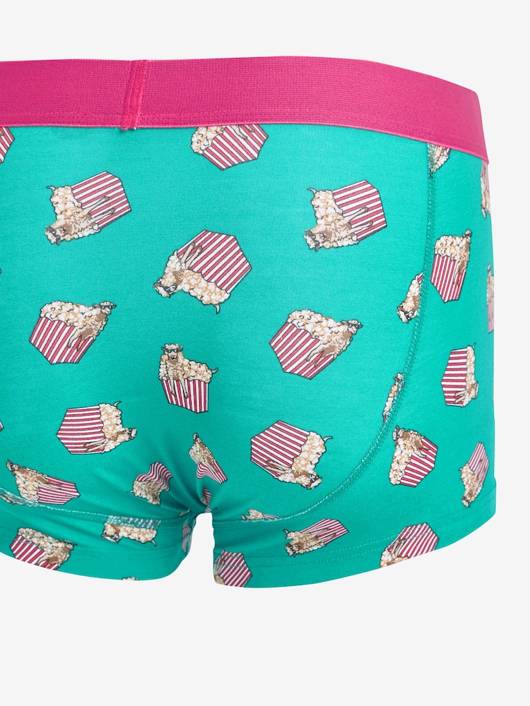 Bright Fun Animal Food Print 4 pack Hipsters - Image 2 of 3