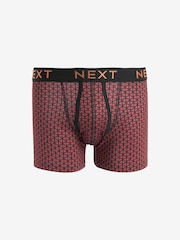 Black/Bronze Pattern Motionflex A-Fronts Boxers 4 Pack - Image 2 of 7