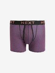 Black/Bronze Pattern Motionflex A-Fronts Boxers 4 Pack - Image 3 of 7