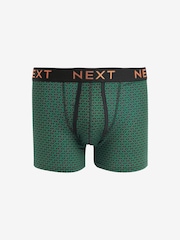 Black/Bronze Pattern Motionflex A-Fronts Boxers 4 Pack - Image 4 of 7