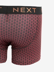 Black/Bronze Pattern Motionflex A-Fronts Boxers 4 Pack - Image 6 of 7