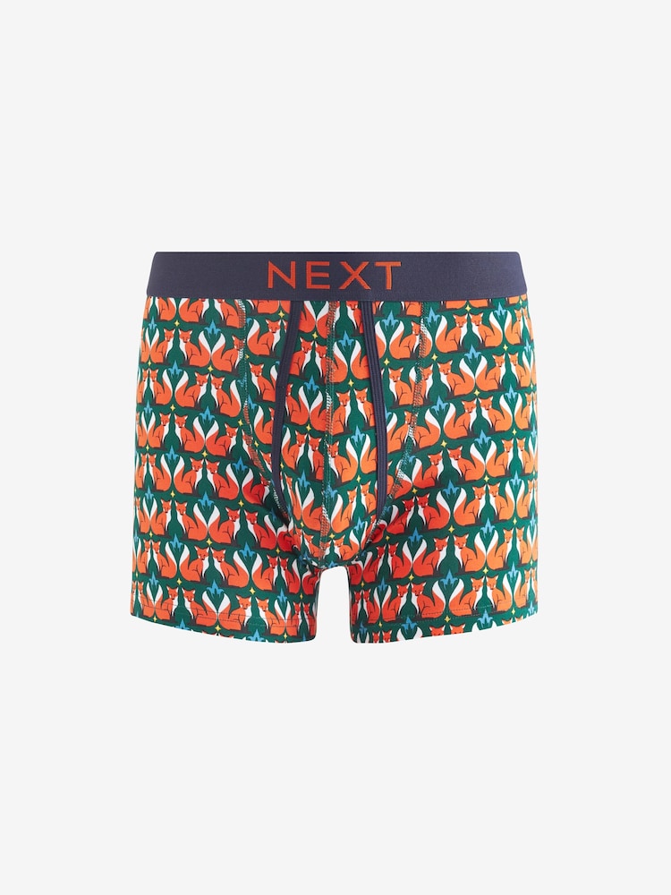 Rich Woodland Animal 4 pack A-Front Boxers - Image 2 of 7