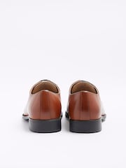 Коричневый - кожаные дерби на шнуровке River Island Point - Image 3 of 6