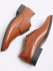 Коричневый - кожаные дерби на шнуровке River Island Point - Image 4 of 6