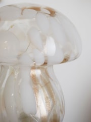 White Confetti Toadstool Battery Operated Glass Feature Light - Image 4 of 8