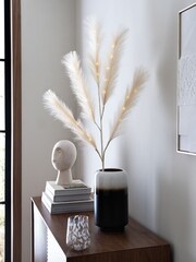 Natural Pampas Grass Lit Stem Battery Operated Feature Light - Image 1 of 7