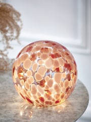Pink Confetti Sphere Battery Operated Feature Light - Image 1 of 5