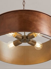 Copper Bamford 4 Light Chandelier Ceiling Light - Image 5 of 6