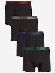 Черный Металлик В полоску пояс - Упаковка трусов-боксеров Motionflex A-Fronts 4 - Изображение 1 из 3
