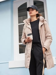 Neutral Longline Padded Coat - Image 1 of 8