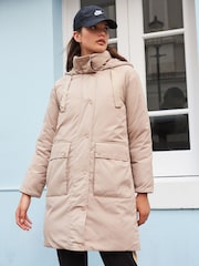 Neutral Longline Padded Coat - Image 3 of 8