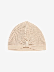 Mink Brown Sparkle Baby Knitted Turban Hat (0mths-2yrs) - Image 3 of 4