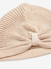 Mink Brown Sparkle Baby Knitted Turban Hat (0mths-2yrs) - Image 4 of 4