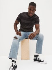 Levi's Mid Blue Levis 501 93 Straight Crop Jeans - Image 3 of 6