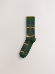 Blue/ Red Preppy Argyle Pattern Socks 5 Pack - Image 4 of 8