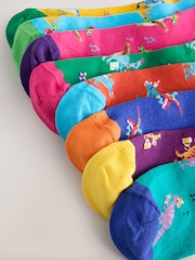 Bright Blue/ Yellow Party Dinosaur - Lot de 8 paires de chaussettes à motifs - Image 11 sur 11