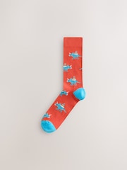 Bright Blue/ Yellow Party Dinosaur - Lot de 8 paires de chaussettes à motifs - Image 5 sur 11