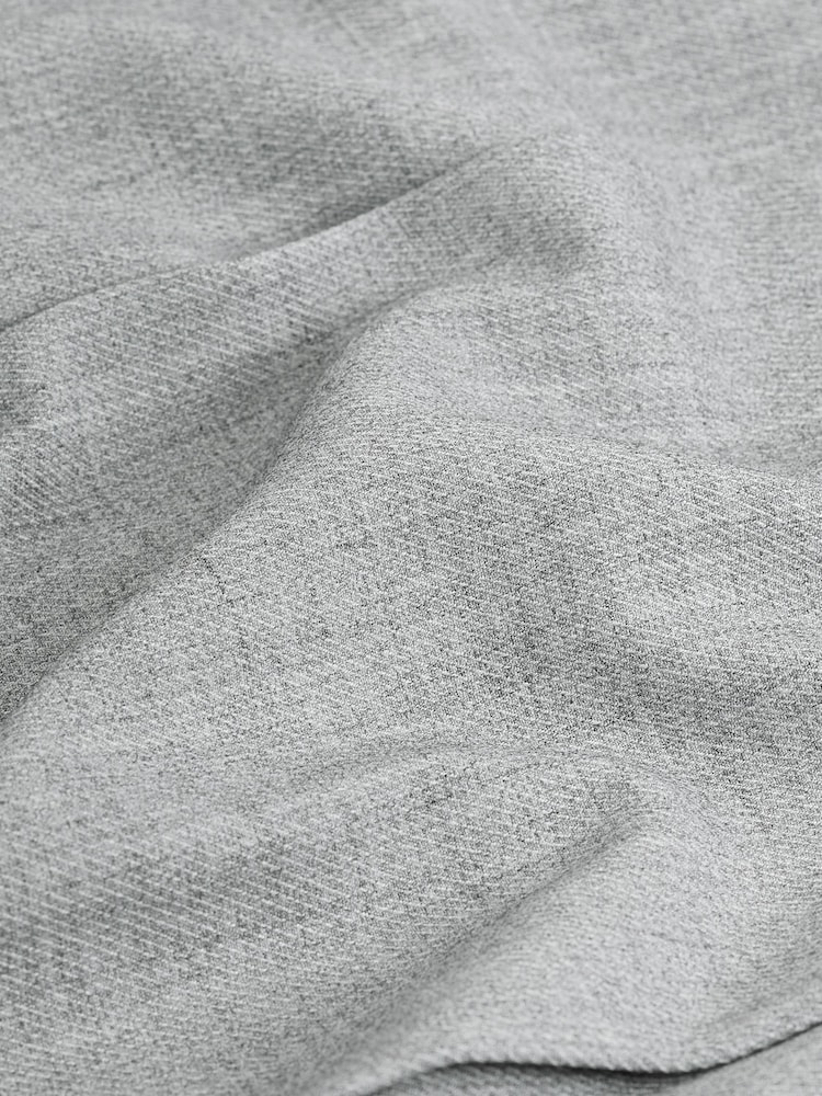 Grey Textured Midi Wrap Skirt - Image 6 of 6