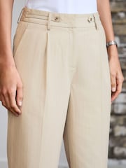 Natural Stripe Tailored Wide Leg Trousers - Image 4 of 6