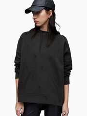 AllSaints Black As Etie Hoodie - Image 3 of 7