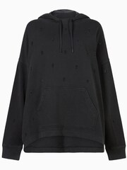 AllSaints Black As Etie Hoodie - Image 7 of 7