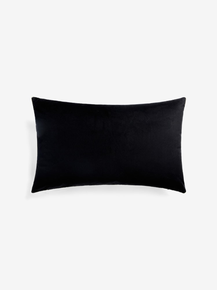Coussin de sapin de Noël géométrique en velours découpé - Image 4 of 6
