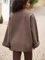 Brown Scarf Coat - Image 2 of 7