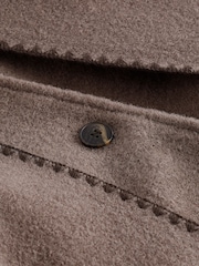 Brown Scarf Coat - Image 7 of 7