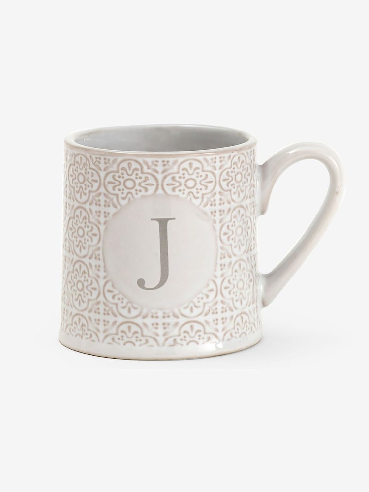Natural Monogram Tile Pattern Mug - Image 5 of 5