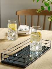Black Rectangle Mirror Tray - Image 1 of 3