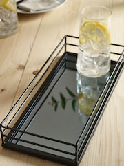 Black Rectangle Mirror Tray - Image 2 of 3