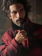 Superdry Red Merchant Wool Chore Coat Jacket - Image 12 of 13