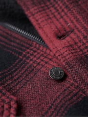 Superdry Red Merchant Wool Chore Coat Jacket - Image 6 of 8