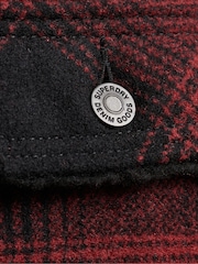 Superdry Red Merchant Wool Chore Coat Jacket - Image 7 of 8