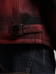 Superdry Red Merchant Wool Chore Coat Jacket - Image 8 of 8