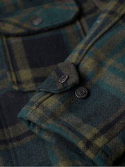 Superdry Green Merchant Wool Chore Coat Jacket - Image 11 of 11
