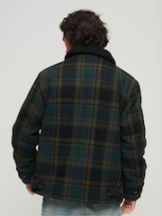 Superdry Green Merchant Wool Chore Coat Jacket - Image 12 of 14