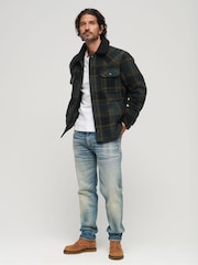 Superdry Green Merchant Wool Chore Coat Jacket - Image 13 of 14