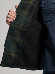 Superdry Green Merchant Wool Chore Coat Jacket - Image 5 of 11