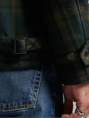 Superdry Green Merchant Wool Chore Coat Jacket - Image 6 of 11